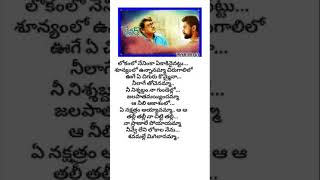 Bewars movie song telugu lyrics [upl. by Yelhak5]