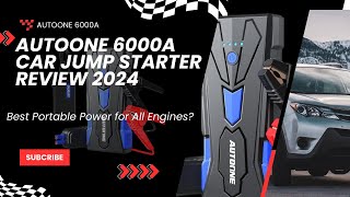 AUTOONE 6000A Car Jump Starter Review 2024  Best Portable Power for All Engines [upl. by Nnahgiel209]