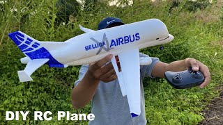 Diy RC Plane Airbus Beluga XL with foam [upl. by Lukas296]