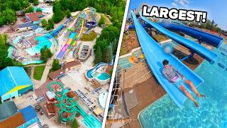 New Yorks LARGEST Water Theme Park Water Safari All Slide POVs [upl. by Kiah]