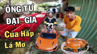 Ông Tư mang Cọc TIỀN ĐÔ qua xem phẩn ứng Anh Nhí Betta và món Cua Hấp Lá Mơ [upl. by Trow55]