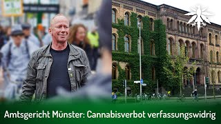 Amtsgericht Münster Cannabisverbot verfassungswidrig  DHVNews  300 [upl. by Stretch]