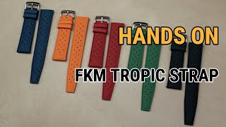 Product Showcase Video Tropic FKM Rubber Watch Strap [upl. by Yesdnik]