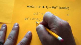 Balancing Redox Reactions Acidic Conditions [upl. by Mendelsohn]