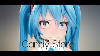 【MMD】Candy Store ft Hatsune Miku  初音ミク Motion By CookiesXCream [upl. by Ayotol40]