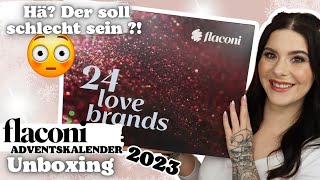 Hä DER soll nicht gut sein  😳 Flaconi Love Brands 24 ADVENTSKALENDER 2023 UNBOXING [upl. by Omoj]