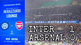 Inter Curva Nord Milano ⚫️🔵 Inter Arsenal [upl. by Bijan]