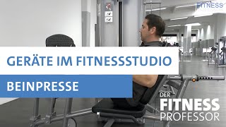 Geräte im Fitnesstudio  Beinpresse [upl. by Eidnalem]