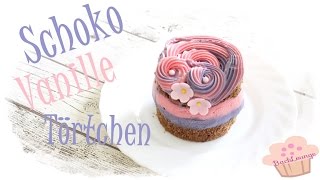 DIY  Schoko Vanille Törtchen  schnell amp einfach selber machen Back Lounge 2016 Rezept [upl. by Gabi]