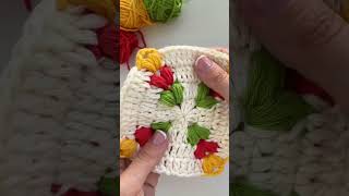 New multicolor granny square Watch full tutorial on mu youtube channel [upl. by Asilim]