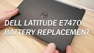 DellLatitude E74707480 BATTERY REPLACEMENT [upl. by Letniuq]