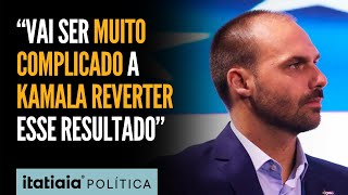 EDUARDO BOLSONARO AFIRMA QUE PESQUISAS INDICAM VITÓRIA DE TRUMP NOS EUA quotDIFÍCIL REVERTERquot [upl. by Asiar]