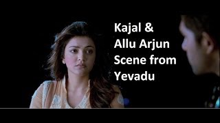 Kajal amp Allu Arjun Scene From Yevadu  Ram Charan allu Arjun Sruthi Hasan etc [upl. by Alexis]