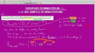 STOCHASTIK BASISAUFGABEN BINOMIALVERTEILUNG MIT TASCHENRECHNER CASIO FX991 DEX  TEIL 1 [upl. by Kiele]