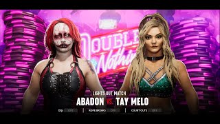 AEWFightForever ABADON VS TAY MELO [upl. by Melli]