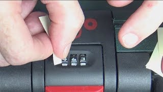 How to Unlock Suitcase With Combination  How To Change Lock Number [upl. by Meelak]