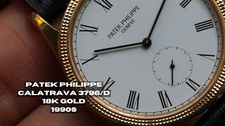 Patek Philippe Calatrava Ref 3796D 18k Gold 31mm 1990s [upl. by Ikoek]