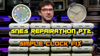 SNES repairathon part 2 Simplified SHVC clock fix [upl. by Idyh]