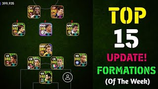 TOP 15 NEW FORMATIONS WITH PLAYSTYLE GUIDE IN EFootball 2024 Mobile  New Formation Efootball 2024 [upl. by Beauregard]