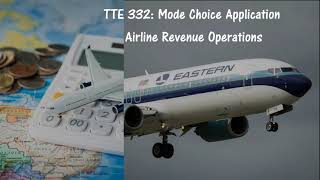 TTE332 Lec6S2021 Mode Choice Example [upl. by Gnen]