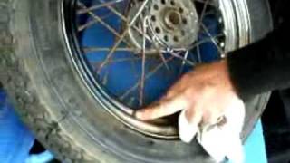 Harley Chrome Rim Cleaning with StrongArm Brand Sprays [upl. by Seif]