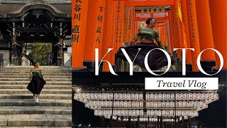 JAPAN TRAVAL VLOG  Kyoto Japan  Fushimi Inari Shrine  Geisha Walking Night Tour  Ramen  more [upl. by Aipmylo822]