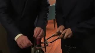 Rare Video Heated Tongs Wine Opening Method [upl. by Flann]