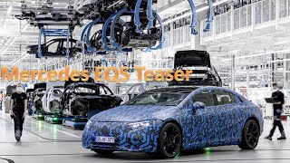 Mercedes EQS Teaser  700 km WLTP electric range with Mercedes me green Charging CO2neutral [upl. by Pansy139]