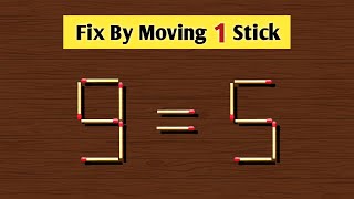 One of the hardest matchstick puzzle  Think as simple as you can [upl. by Lionello199]