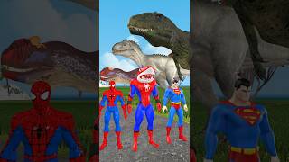 TRex Dinosaur Takes on SpiderMan in EPIC Battle dinosaur dinosaurs trex spiderman [upl. by Eseyt17]