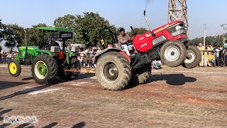 John Deere 5310 vs Mahindra Arjun 555 Di Tractor Tochan  2019 [upl. by Tekla965]