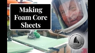 Ep063 Making foam core sheets  Life On The Hulls Building a Catamaran [upl. by Pierce]