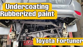 Toyota Fortuner How Much Does It Cost To Get The Rubberized Paint Undercoating [upl. by Lewiss]