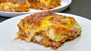 Lasagna with Minced Meat and Cheese Italian Lasagna with all its Secrets by Samina Food Story [upl. by Ireg]