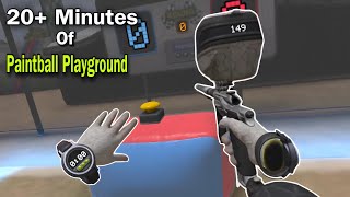 20 Minutes of NonStop Action in VR Paintball Playground [upl. by Sardse]