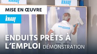 Démonstration enduits prêts à l’emploi pour plaque de plâtre ►Knauf Proplak® [upl. by Jeff614]