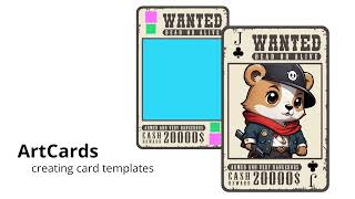 ArtCards  Making card templates [upl. by Parker]