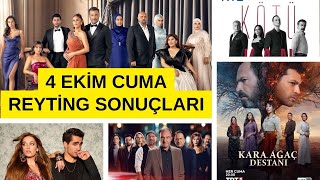 4 EKİM 2024 CUMA REYTİNG SONUÇLARI [upl. by Lenehc]