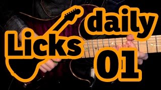 Guitar licks 01  E minor lick with backing track [upl. by Hsur]