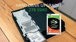 PS4 Hard Drive Upgrade Seagate FireCuda Gaming SSHD 2TB [upl. by Esorrebma]