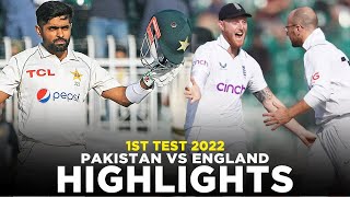 Full Highlights  Pakistan vs England  1st Test 2022  PCB  MY2K [upl. by Dougy]