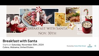 Calera Living  Shop Small Saturday Breakfast With Santa 2024 [upl. by Darrow394]