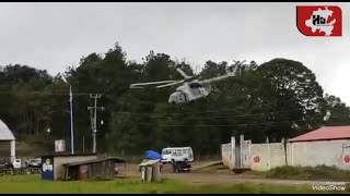 Cae helicóptero de la Marina de México en Agua Blanca Hidalgo [upl. by Stuppy]