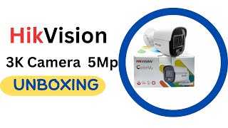 Hikvision 3k Colorvu Camera 5mp 📢। Full Review📜 । Unboxing 📦 [upl. by Nnodnarb]