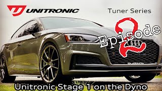 Audi B9 S4S5 ECU Tune comparison APR and Unitronic Stage 1  Episode 2 Unitronic at the Dyno [upl. by Lennox348]