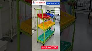 Vegetable rack  Fruit rack  Shop rack  store rack  supermarket rack  steel rack  Racks [upl. by Elyl]