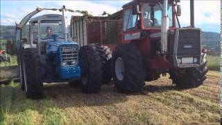 Massey Ferguson 1250 and County 1164 at silage [upl. by Pirnot402]