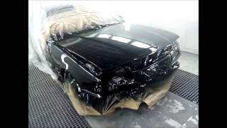 BMW painting with Nexa Autocolor solvent base code 303HB BODY 894 UHS clear [upl. by Sweyn]