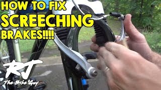 How To Fix Loud Squealing Screeching Bike Brakes [upl. by Inami]