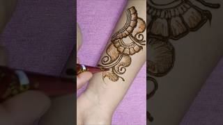 Arabic henna design in front hand subscribeformore [upl. by Ennasor]